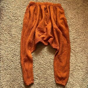 Orange Harem Pants